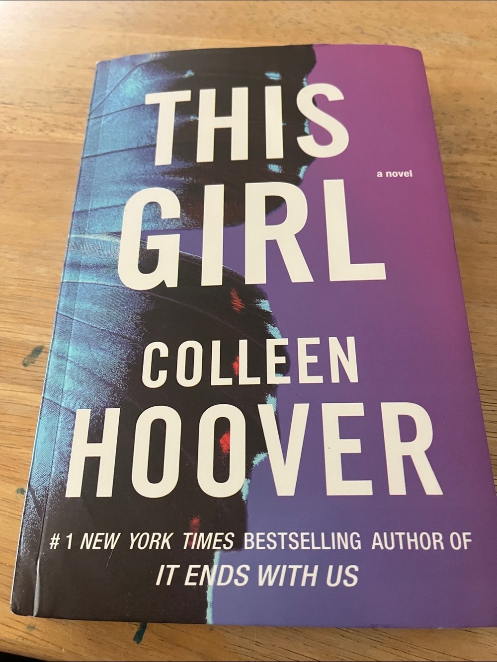 This Girl by Colleen Hoover - Purple & Black Paperback Book